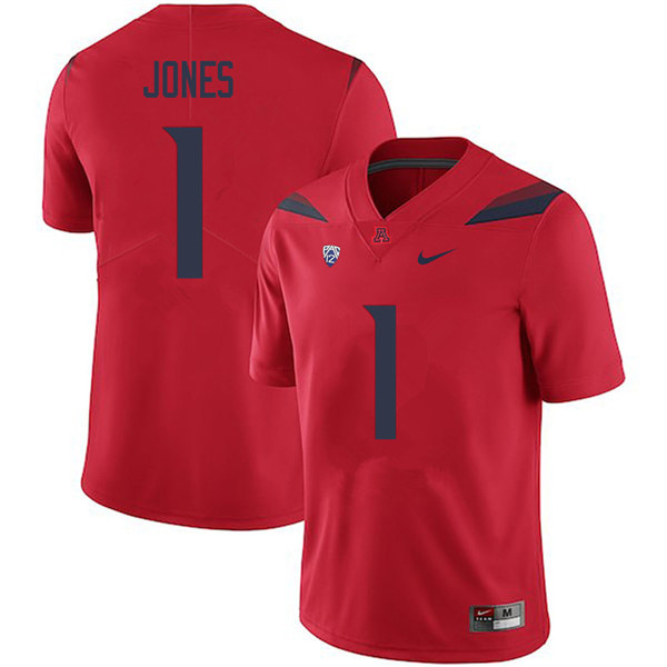 Men #1 Cayleb Jones Arizona Wildcats College Football Jerseys Sale-Red